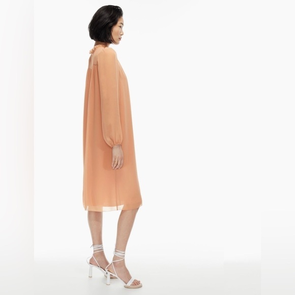 Aritzia Aritzia Wilfred Molly Midi Dress Size Medium  Colour Soft Terracotta - Picture 4 of 13